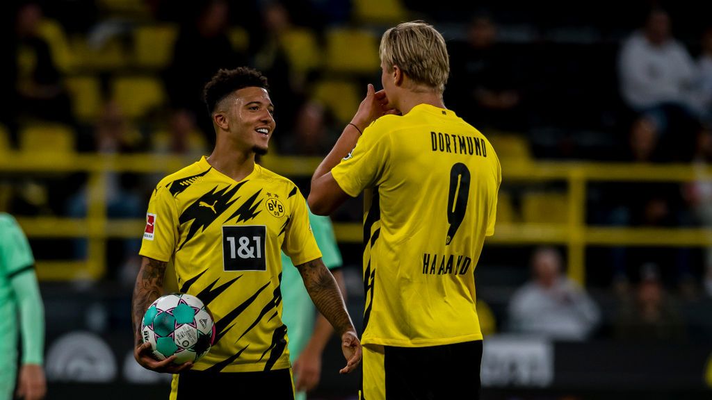 Zdjęcie okładkowe artykułu: Getty Images / Alexandre Simoes/Borussia Dortmund / Na zdjęciu:  Jadon Sancho i Erling Haaland