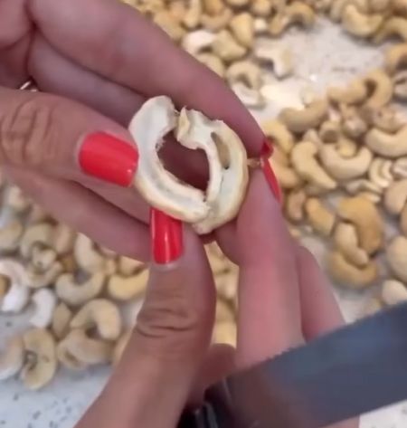 Larvae in cashews