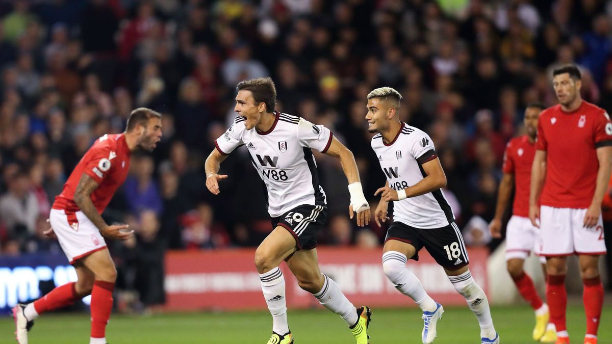 Joao Palhinha (Fulham) cieszy się z gola