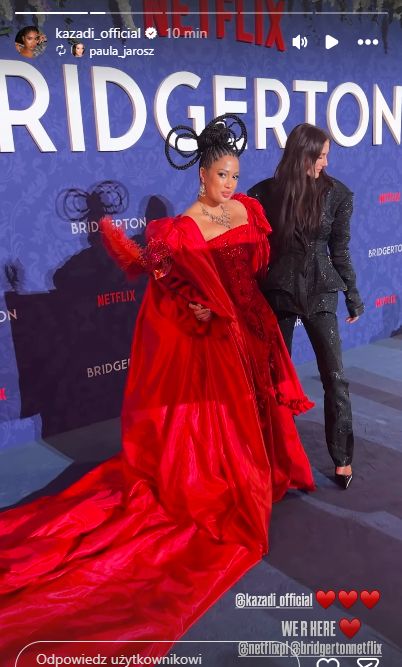 Patricia Kazadi na premierze "Bridgertonów"