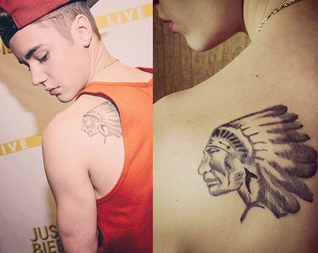 Justin Biebier ma NOWY TATUAŻ! Indianina... (FOTO)