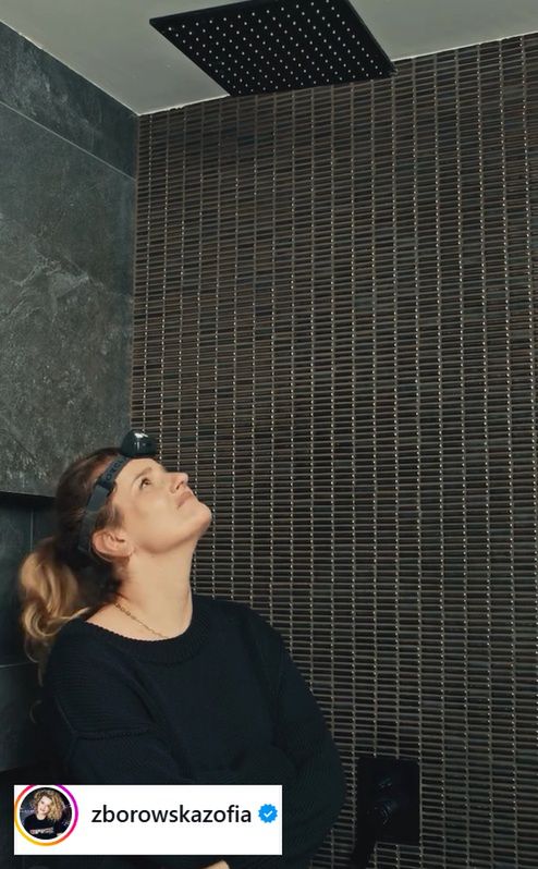 Łazienka w domu Andrzeja Wrony i Zofii Zborowskiej-Wrony