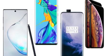 Galaxy Note 10+ vs Huawei P30 Pro vs OnePlus 7 Pro vs iPhone XS Max - porównanie specyfikacji
