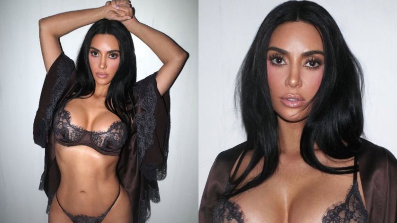 Kim Kardashian wdzięczy się w seksi bieliźnie