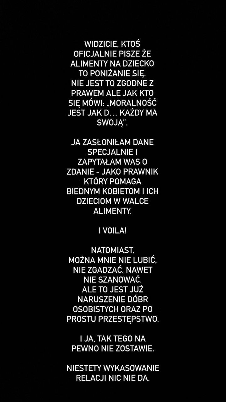 Ewelina Taraszkiewicz odpowiada Paulinie Nowickiej