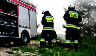 Warszawa. Pożar na Targówku. Płonie dach czteropiętrowego bloku