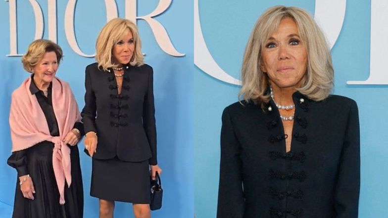 Brigitte Macron na pokazie Diora