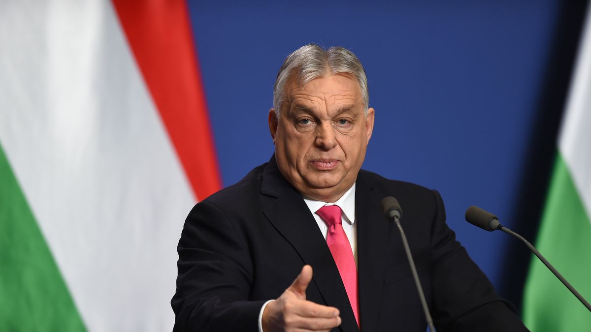 Viktor Orban, Hungary's prime minister delivers a speech on January 5, 2026 in Budapest, Hungary. Orban is holding the international press conference marking the start of the new year.  (Photo by Balint Szentgallay/NurPhoto via Getty Images)