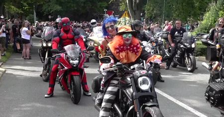 Zlot harleyowców i miłośników motocykli w Karpaczu