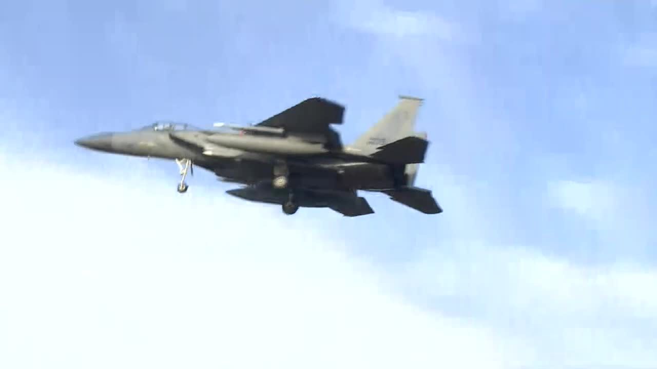 Amerykańskie myśliwce w Polsce. F-15 wylądowały w Łasku