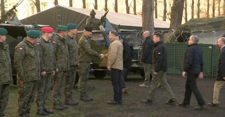 Prezydent spotkał się z funkcjonariuszami, którzy bronią granicy z Białorusią