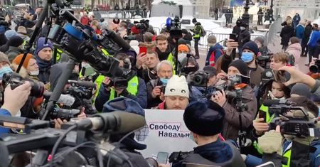 Masowe aresztowania uczestników protestu w obronie A. Nawalnego w Moskwie