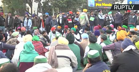 Protest rolników w Nowym Delhi