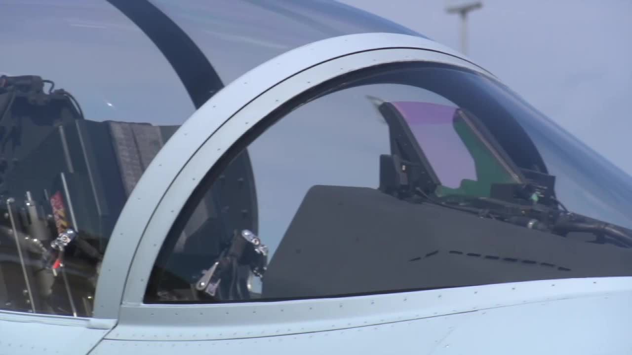 Koreańskie samoloty FA-50PL zaprezentowane w bazie w Mińsku Mazowieckim