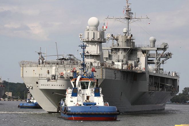 USS Mount Whitney - flagowy okręt USA w Gdyni