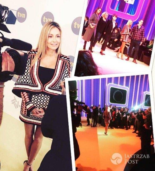 Małgorzata Rozenek-Majdan na prezentacji wiosennej ramówki TVN 2017 (fot. Instagram)