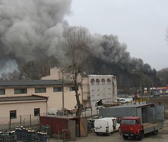 Groźny pożar w Krakowie