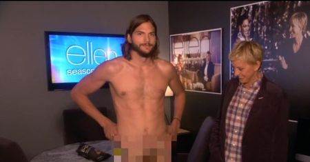 "The Ellen DeGeneres Show": Ashton Kutcher rozebrał się do naga na oczach milionów widzów!