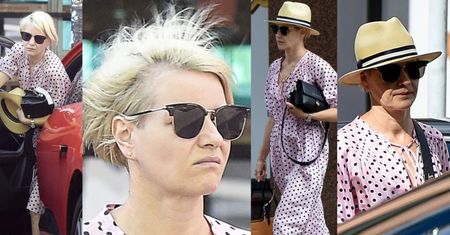 Zniesmaczona Małgorzata Kożuchowska wychodzi z jaguara za prawie pół miliona złotych (ZDJĘCIA)