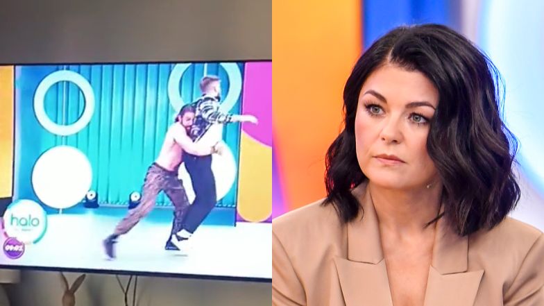 Bójka gości w programie "Halo tu Polsat".