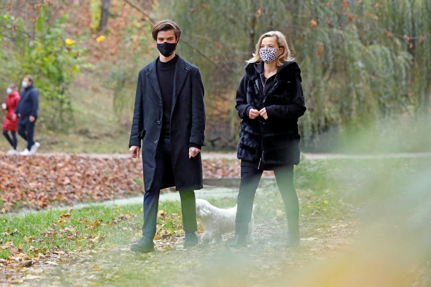 Tomasz Malcolm, Monika Zamachowska na spacerze