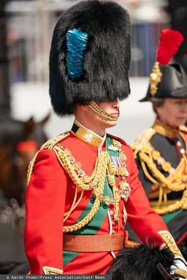 książę William - Jubileusz królowej Elżbiety - parada Trooping the Colour 2022