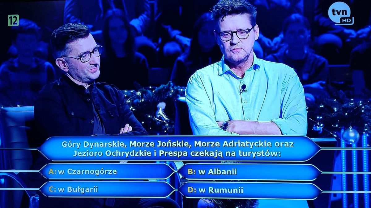 Borusiński i Malajkat wzięli udział w mikołajkowym odcinku "Milionerów"