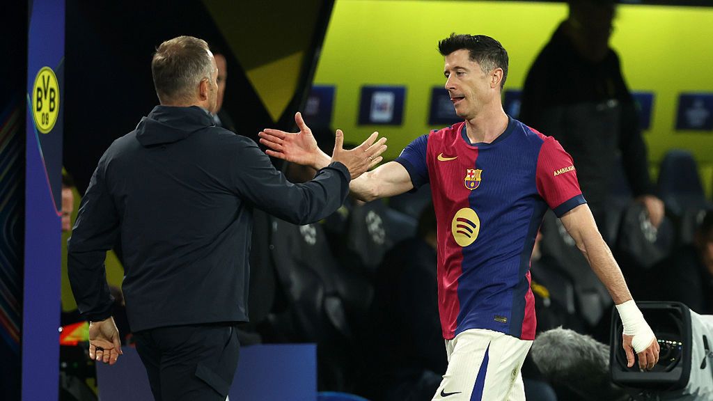 Getty Images / Stefan Matzke - sampics / Na zdjęciu: Hansi Flick i Robert Lewandowski