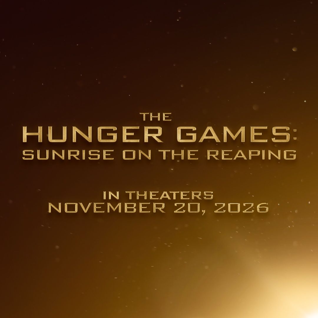 The first promotional graphic for the new film in the "Hunger Games" series.