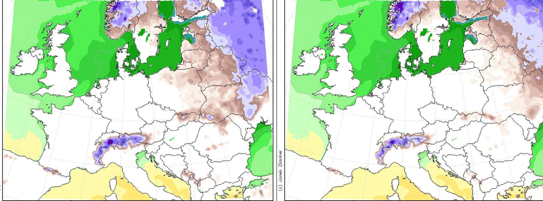 Pogoda. Pokrywa śnieżna w czwartek i sobotę