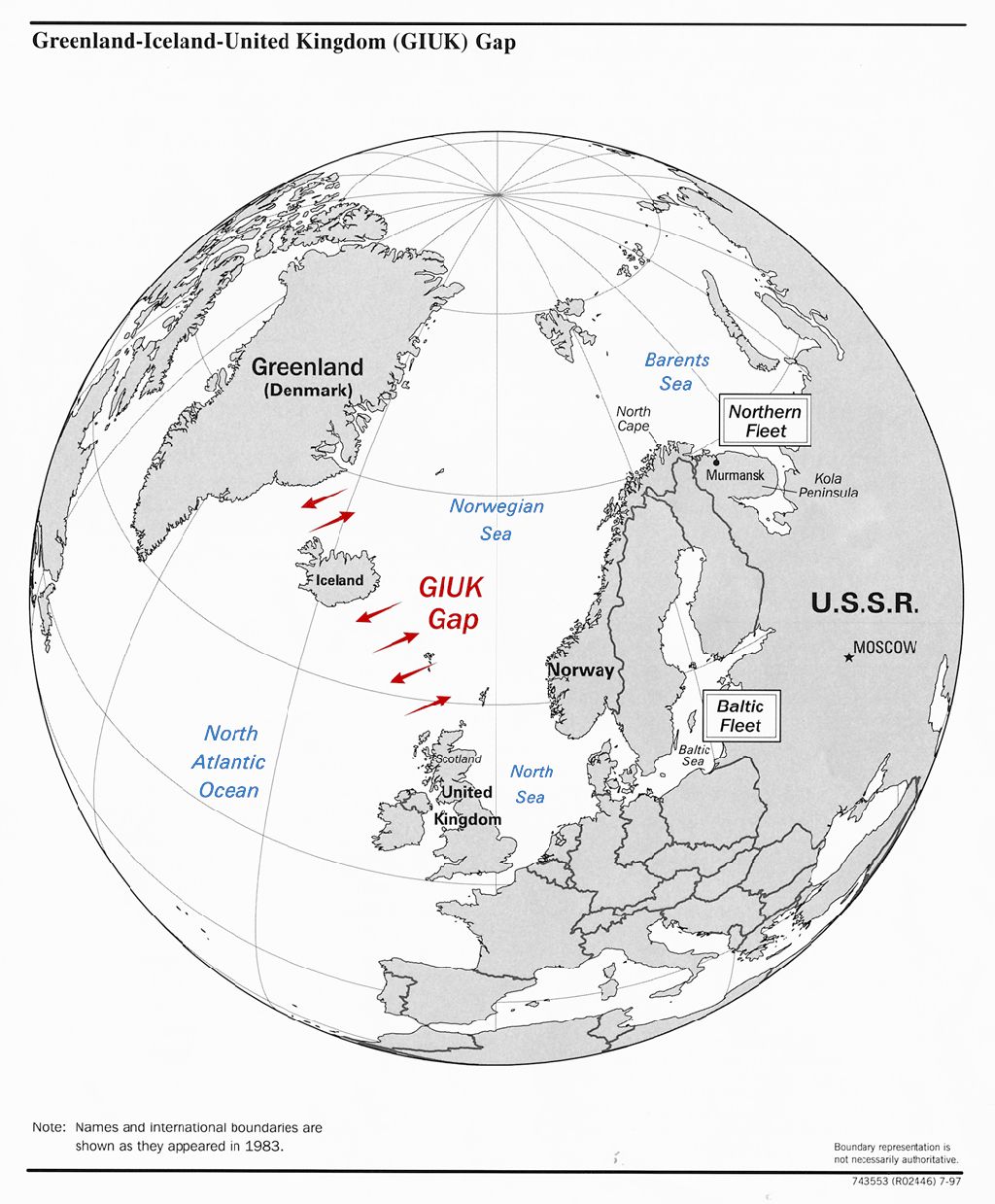GIUK Gap - the route of Soviet submarines to the Atlantic