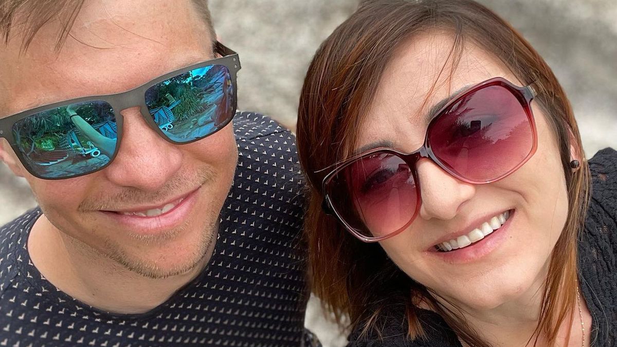 Monika Hojnisz-Staręga na zdjęciu z mężem Maciejem