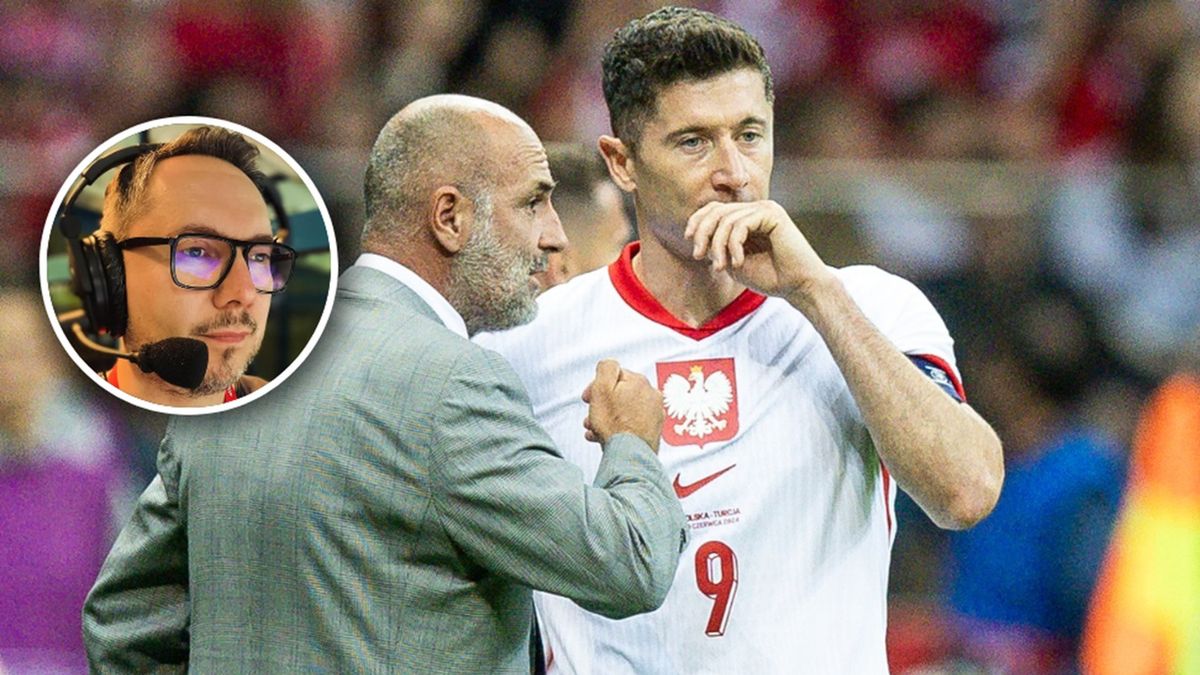   / Foto Olimpik/NurPhoto via Getty Images i instagram.com/iwanski.on_air / Na zdjęciu: Robert Lewandowski i Michał Probierz oraz Maciej Iwański (w kółeczku)