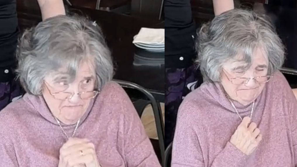 Staruszka miała łzy w oczach przez kelnerkę. Nagranie szybko obiegło internet