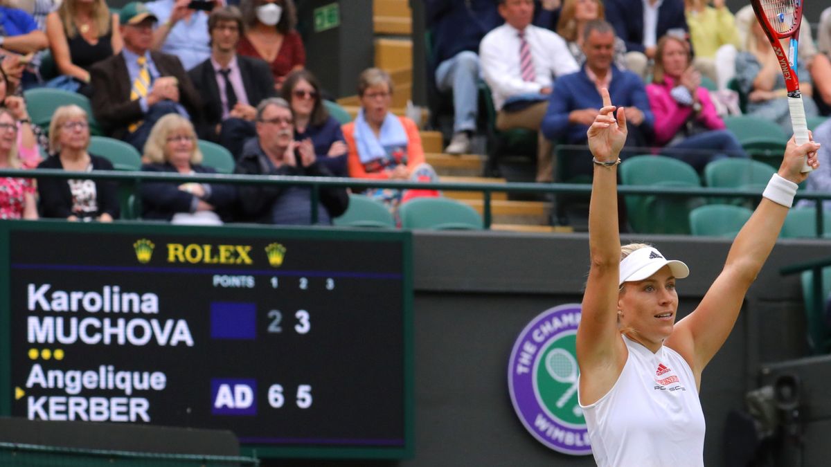 Angelique Kerber po awansie do półfinału Wimbledonu