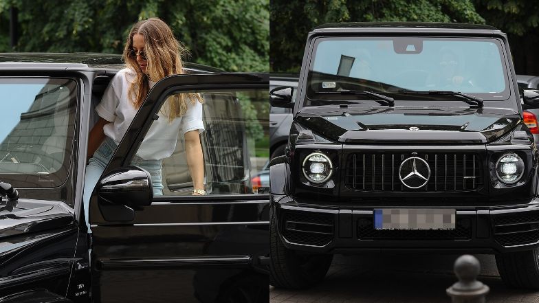 Ewa Chodakowska maszeruje do auta za milion