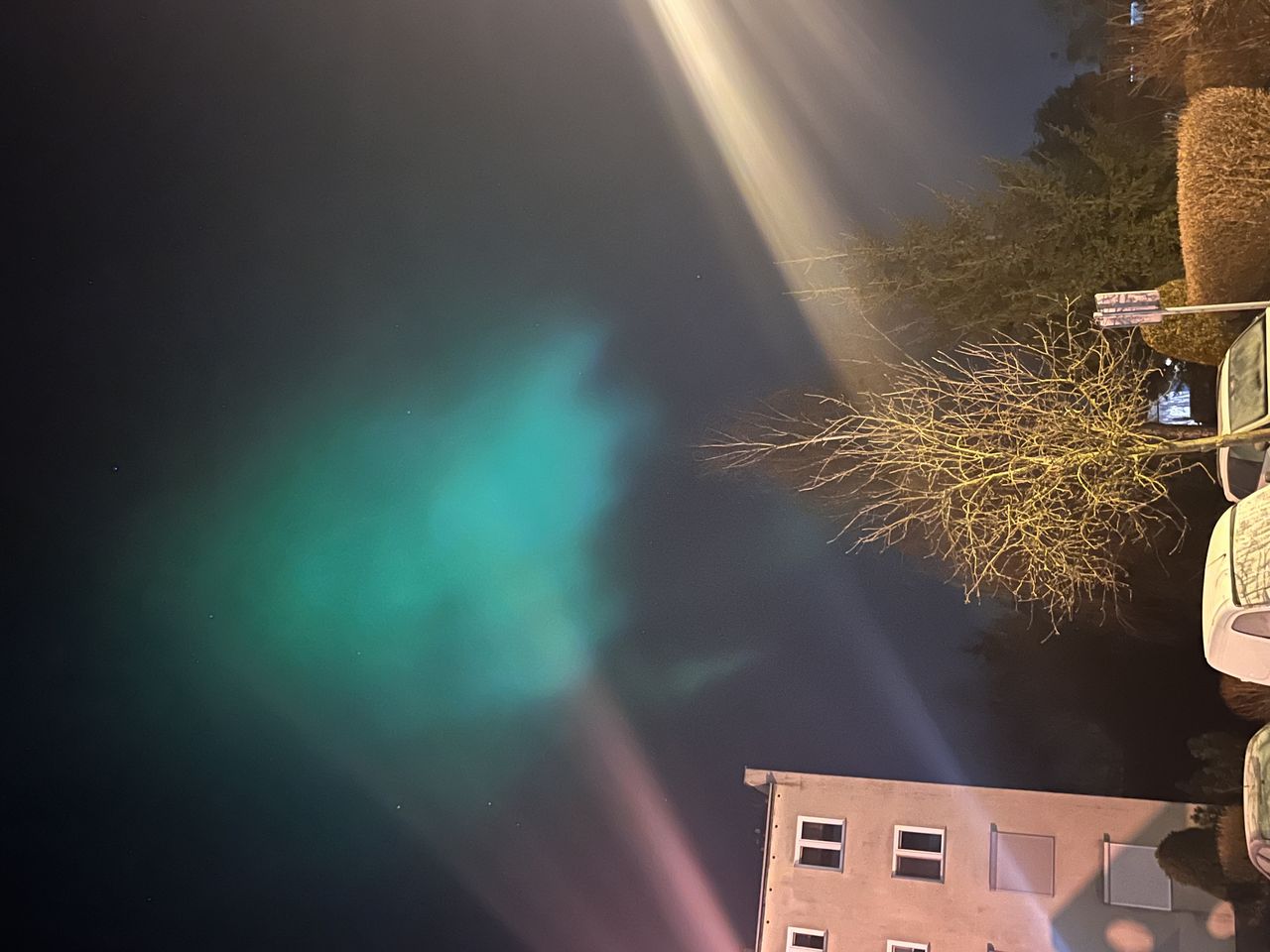Zorza polarna nad Chodzieżą.