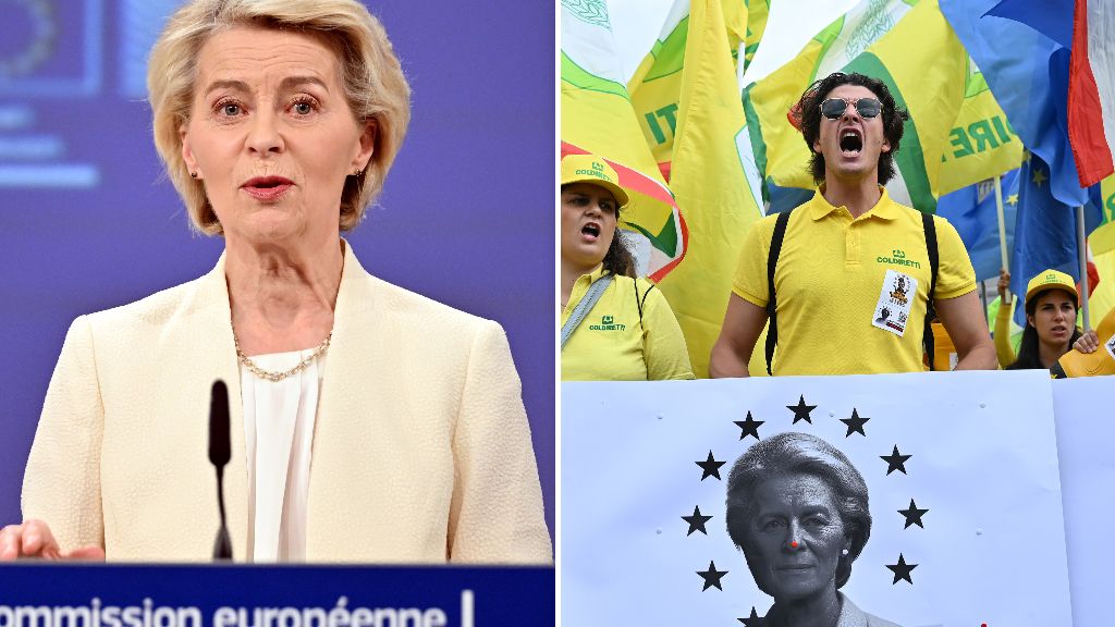 Protest rolników z państw UE w Brukseli, 16 lipca