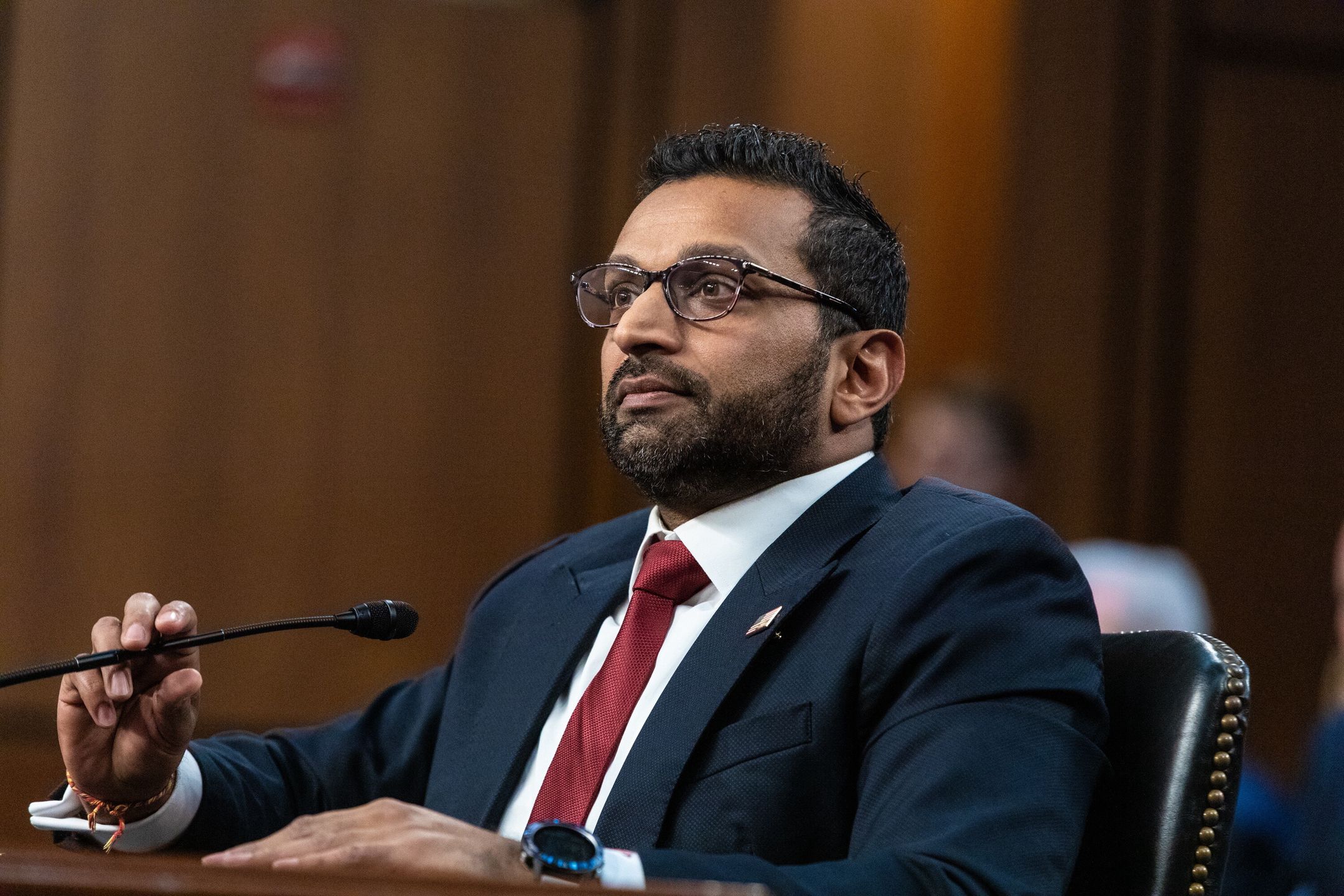 Kash Patel, nominee for Director of the Federal Bureau of Investigation, testifies during his confirmation hearing before the Senate Judiciary Committee on Capitol Hill in Washington, DC, USA, 30 January 2025. EPA/ANNA ROSE LAYDEN Dostawca: PAP/EPA.