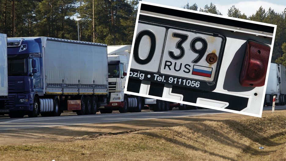 Kolejka tirów na granicy z Białorusią