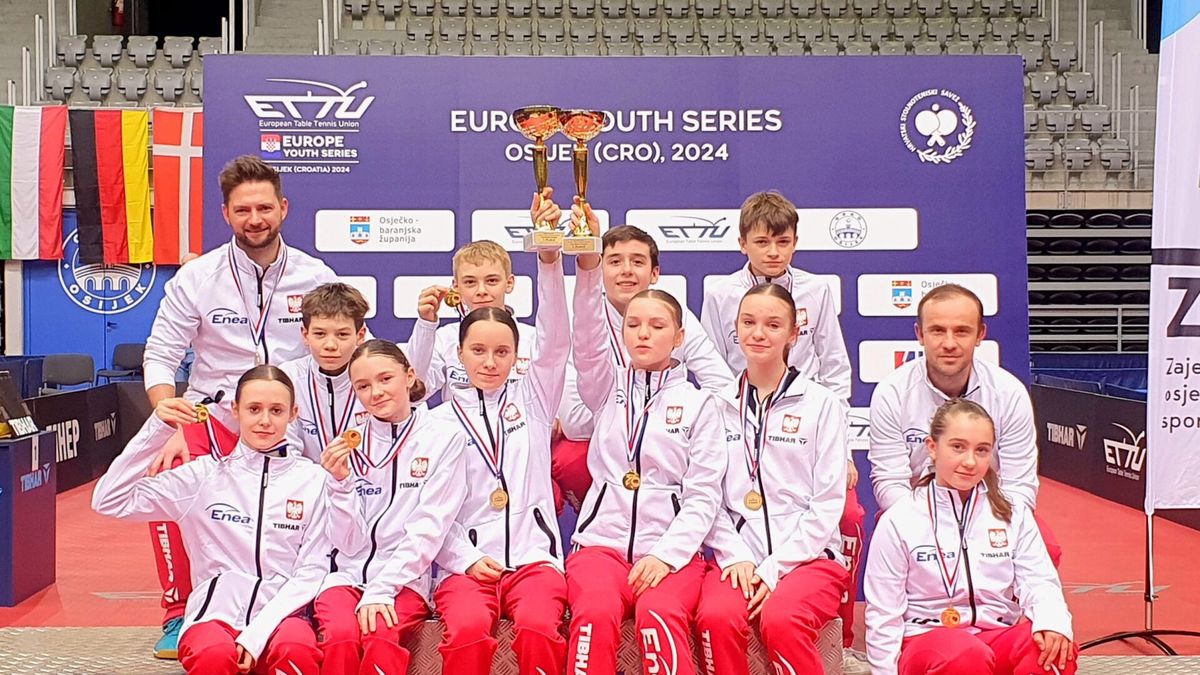 Materiały prasowe / PZTS / Na zdjęciu: najmłodsi reprezentanci Polski w tenisie stołowym
