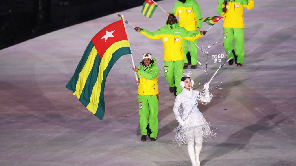 Reprezentacja Togo podczas ceremonii otwarcia ZIO 2018