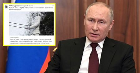Mieszkańcy wioski żądają zburzenia posągu Putina. Stoi tam od trzech lat