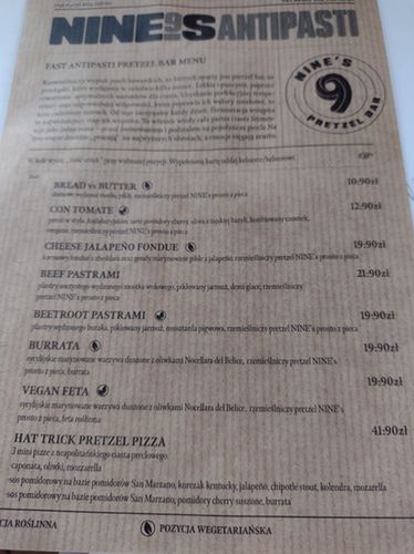 Menu precli jest bardzo bogate