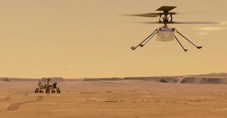 NASA: Historyczny lot na Marsie. Obejrzyj start helikoptera Ingenuity [Wideo]