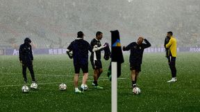 Piłkarze musieli uciekać. Ogromna ulewa nad stadionem. Mecz Niemców opóźniony