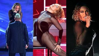 American Music Awards. Żywiołowa Jennifer Lopez gimnastykuje się na scenie. Fani sugerują, że "zainspirowała" się Beyoncé... (ZDJĘCIA)