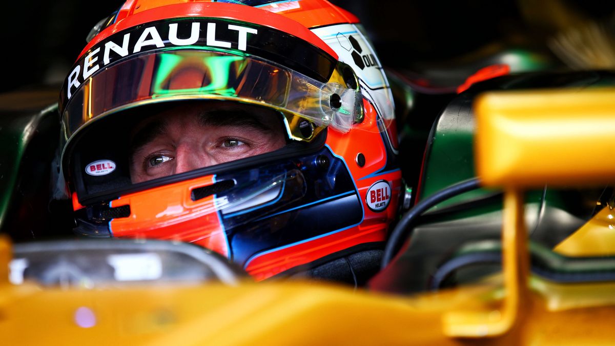 Robert Kubica w samochodzie Renault