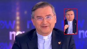 Ksiądz wystraszył się w telewizji na żywo. Wiadomo, co się stało