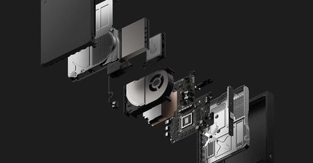 Xbox One X złożony na żywo - część po części